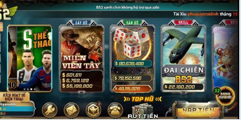 No hu B52 la mot game trong mot loat game B52 tai nha cai 988Bet